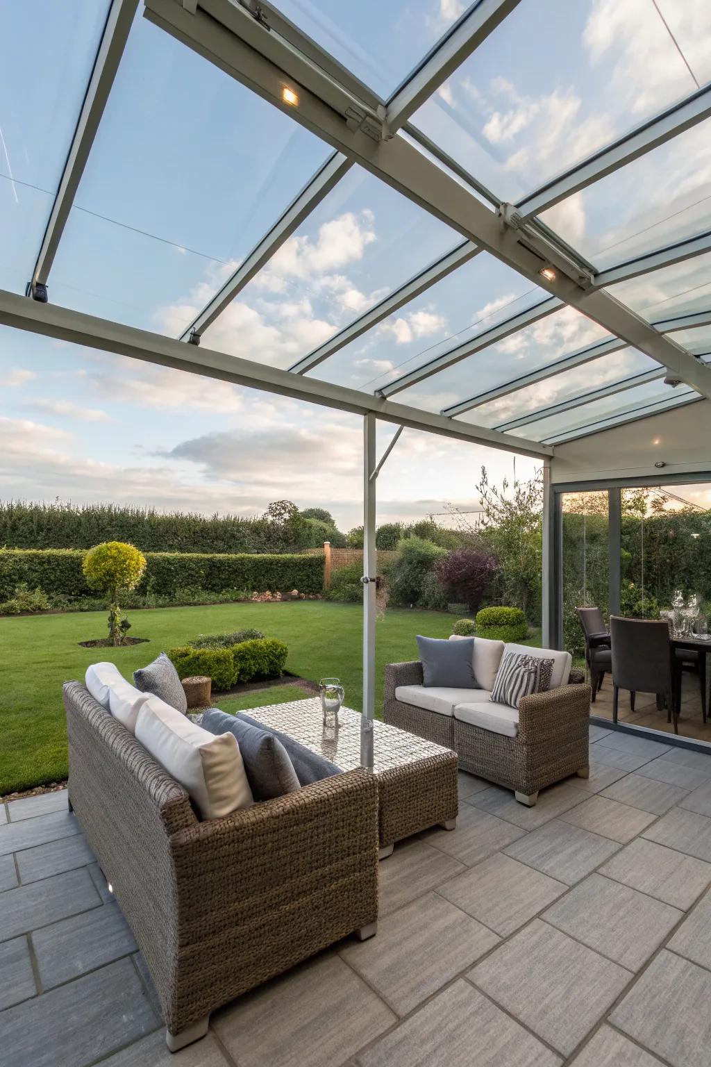 Flexible furnishing for dynamic patio enjoyment.