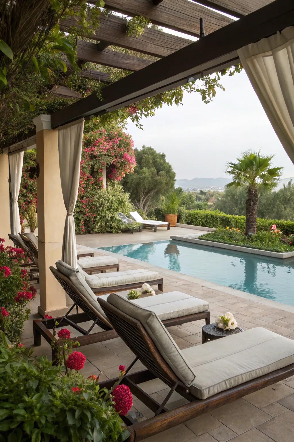 With cozy outdoor seating, unwind in style.