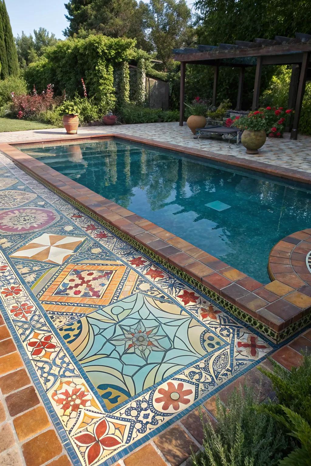 Floor Finish decks inject vibrancy and inventiveness into pool designs.