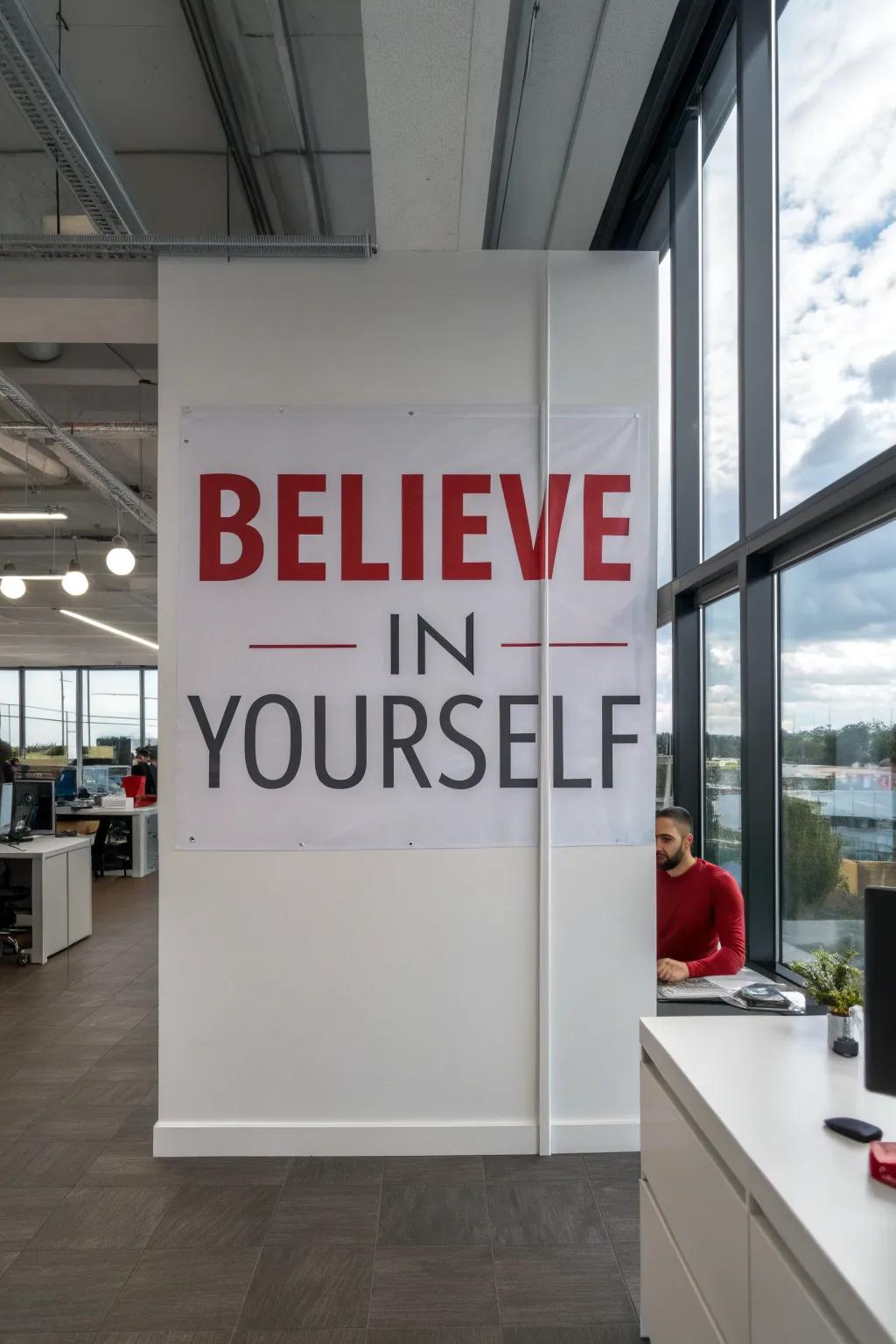Striking typography for a powerful effect.