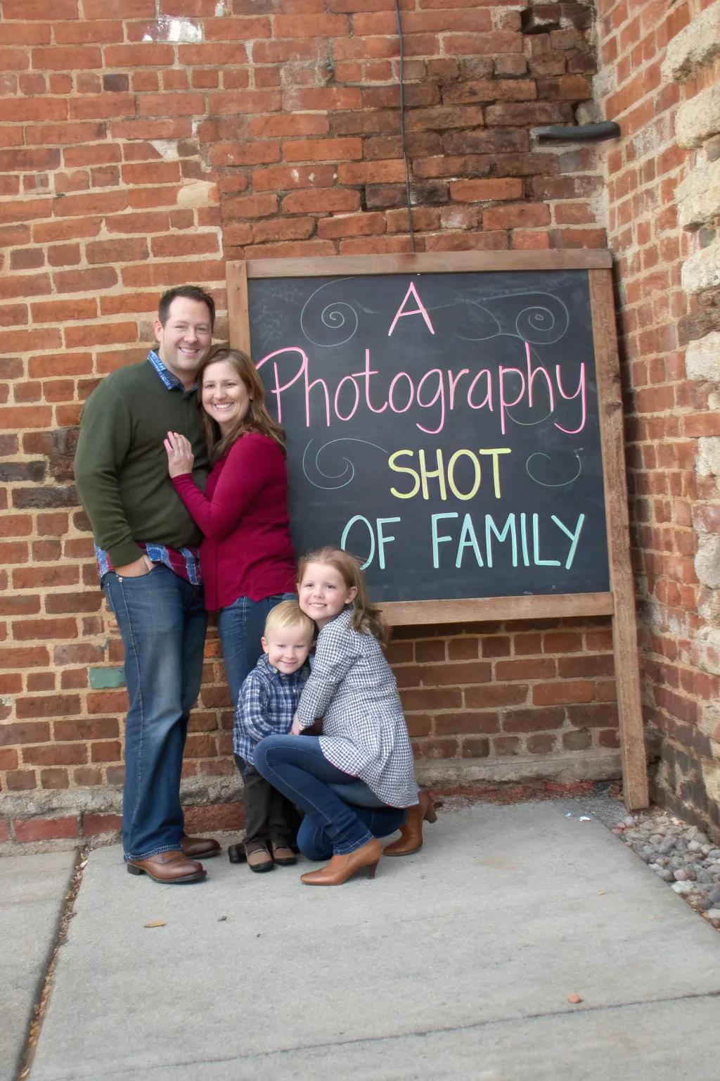 Employ writing boards to introduce personal notes and elevate your family photos.