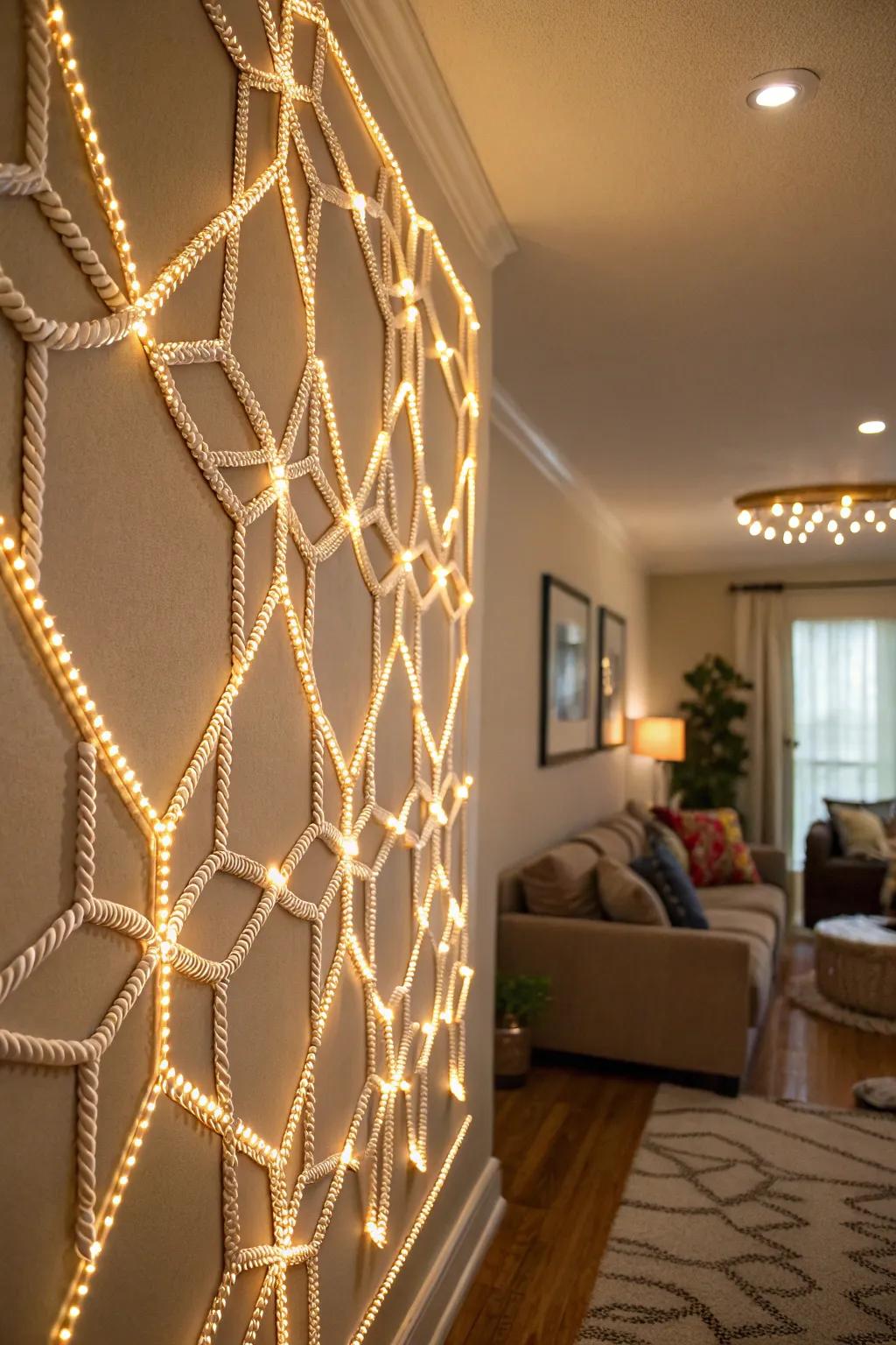 Transform your walls into artwork using radiant strands.