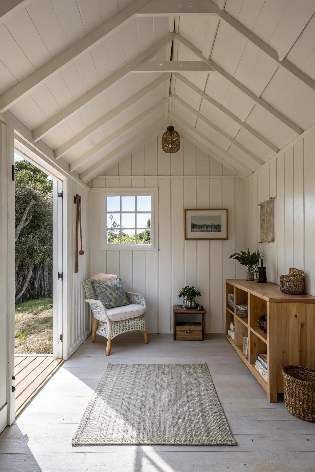 Minimalist decor creates a serene and spacious atmosphere.