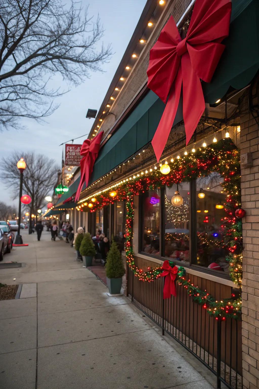 A frontage that pops with festive flair.