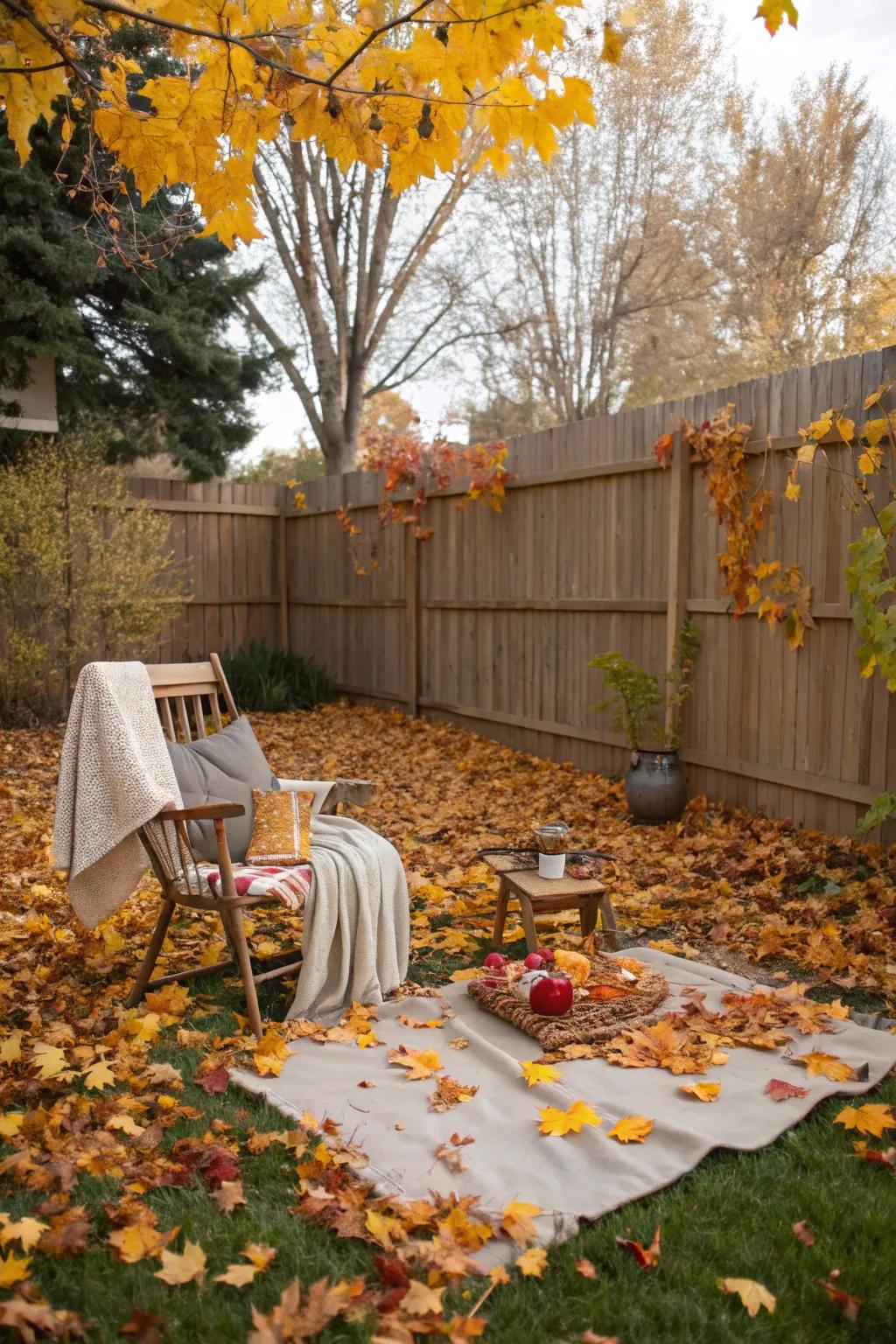Autumn foliage animates nature's artistry.