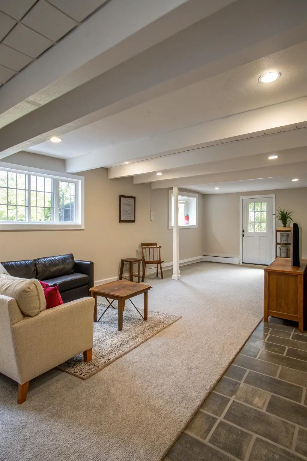 Optimize space with an open layout.