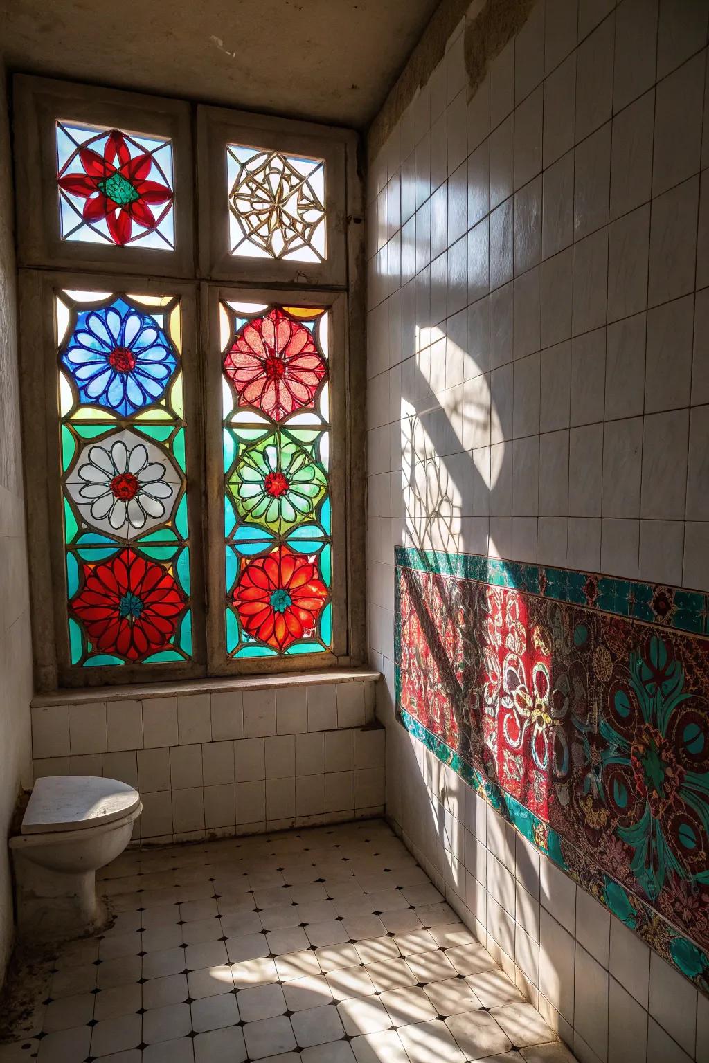 Stained glass adds artistic flair to your space.