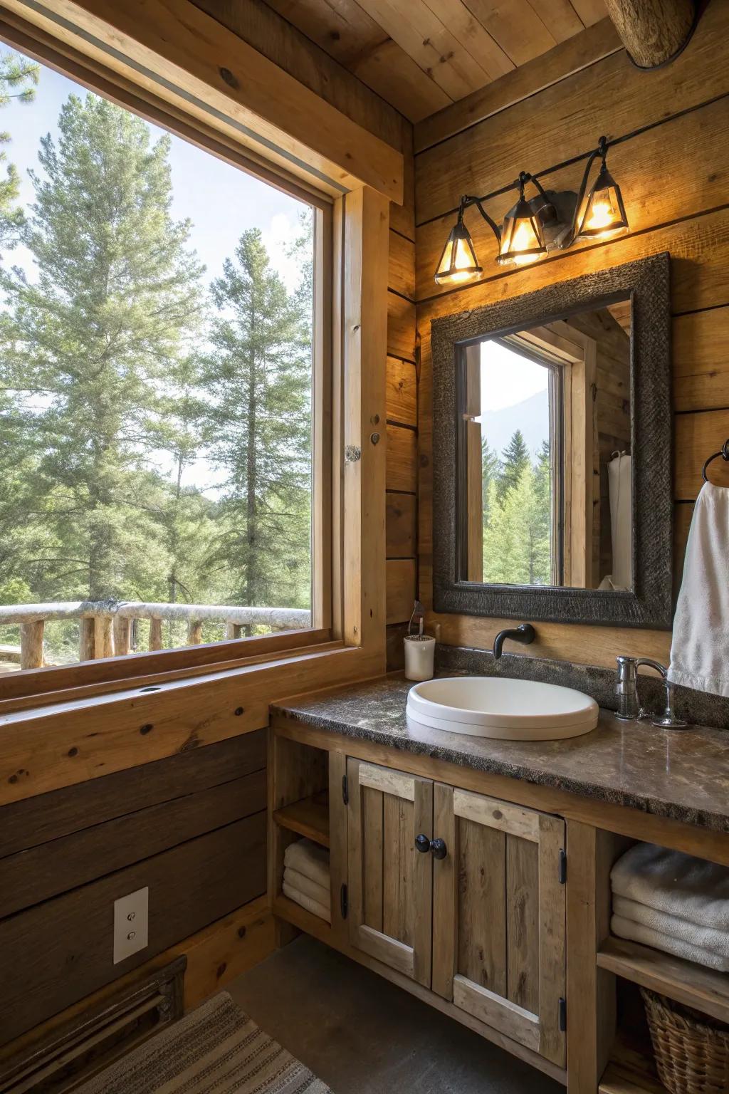 Daylight opens up the area and connects it to the outdoors.