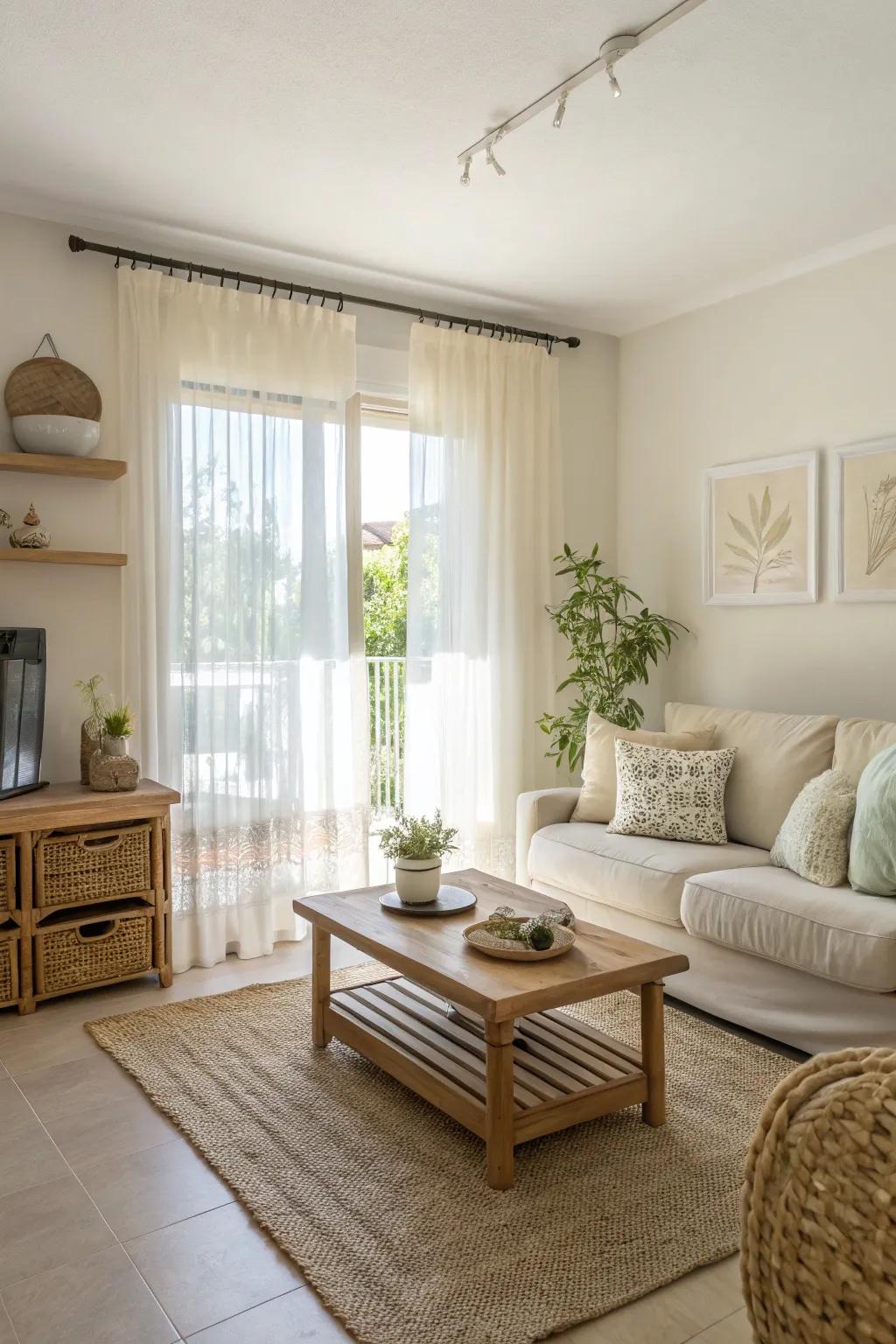 Pale hues aid in opening up small areas.