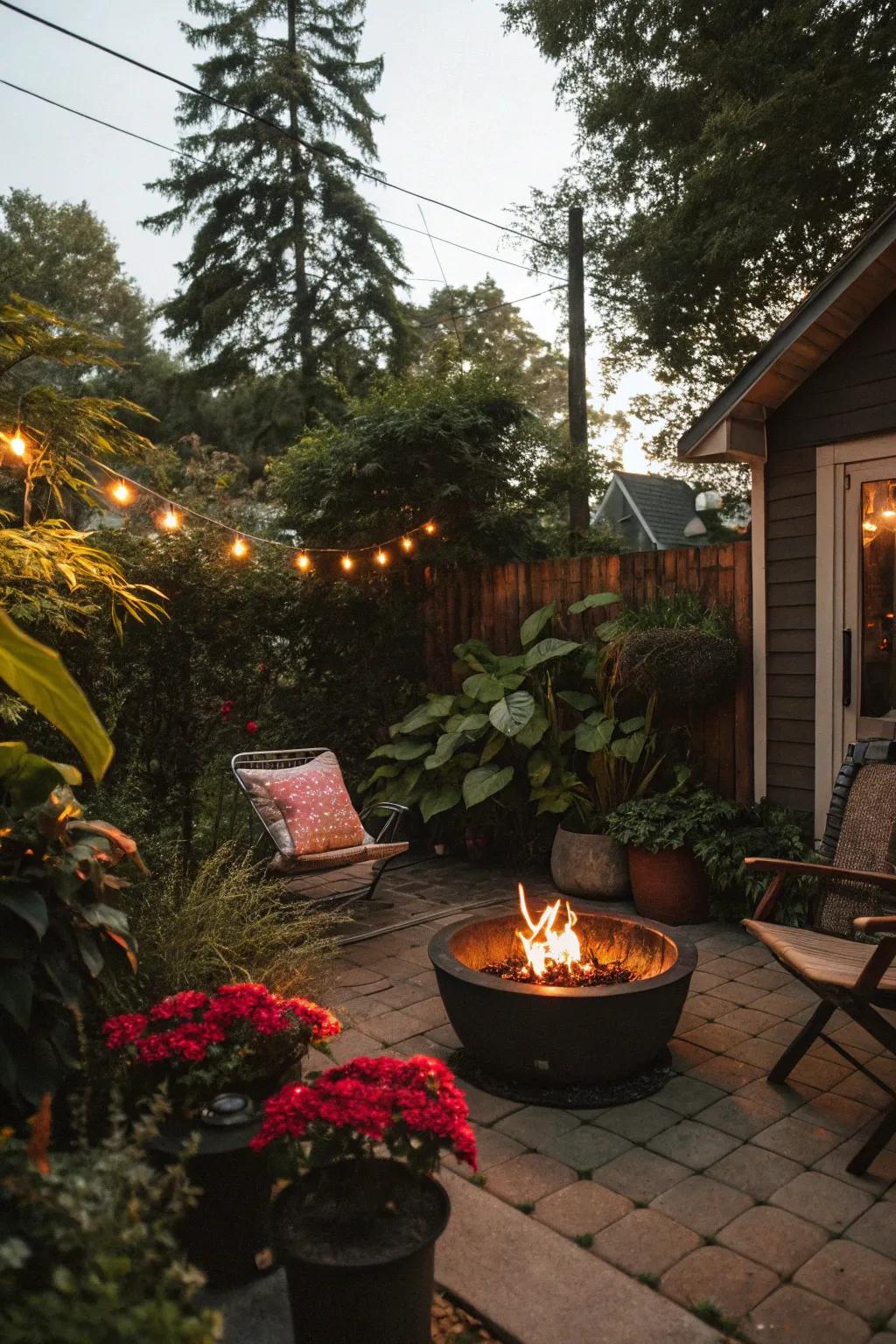 Greenery offers peace and seclusion to your patio.