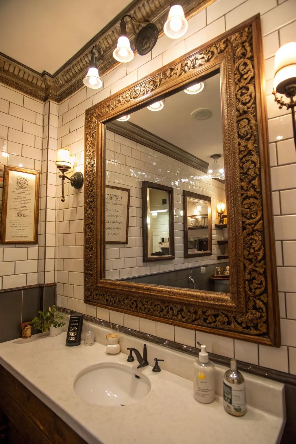 Reflectors can create the illusion of expanded area.