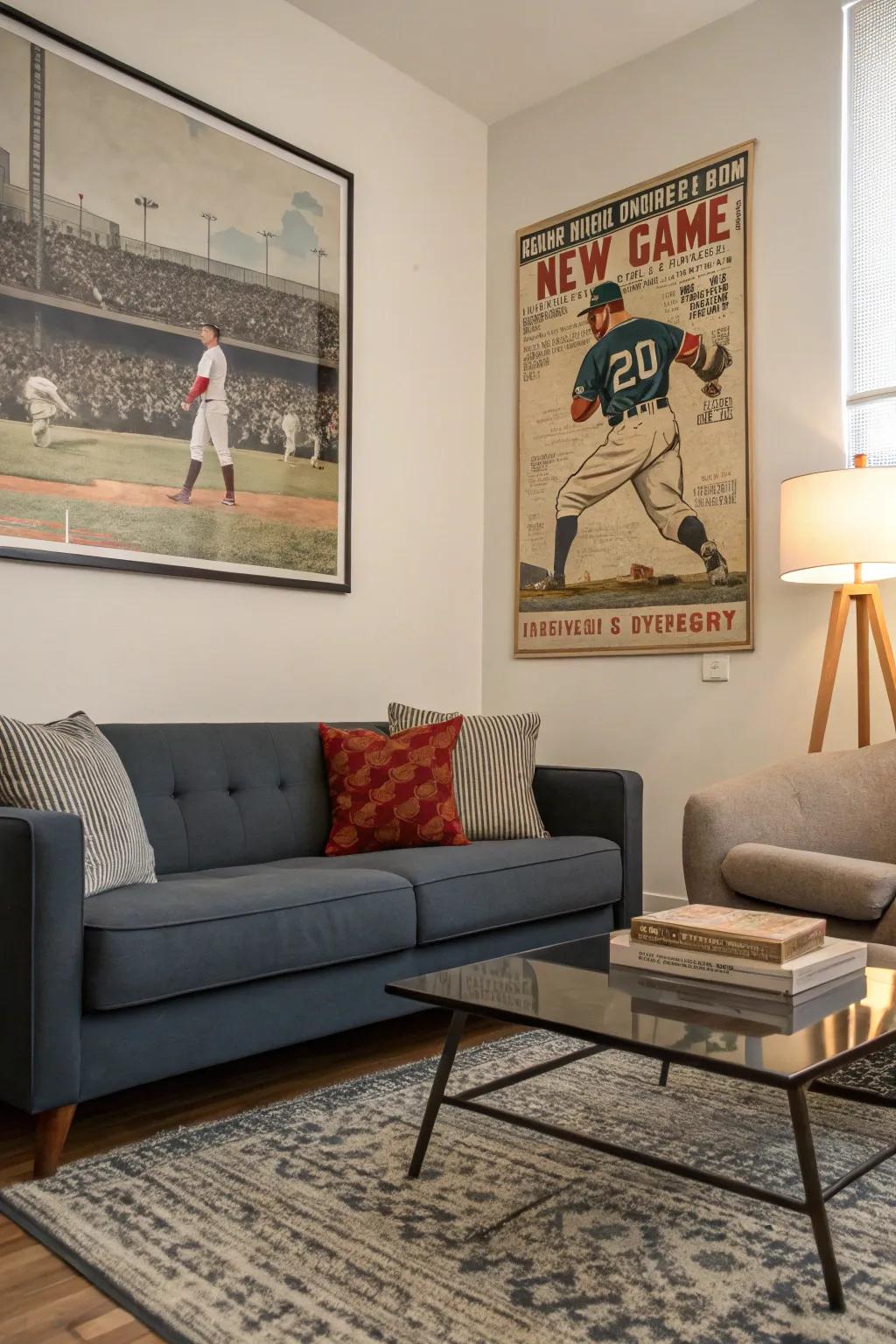 Relive nostalgia through time-honored sporting graphic arts.