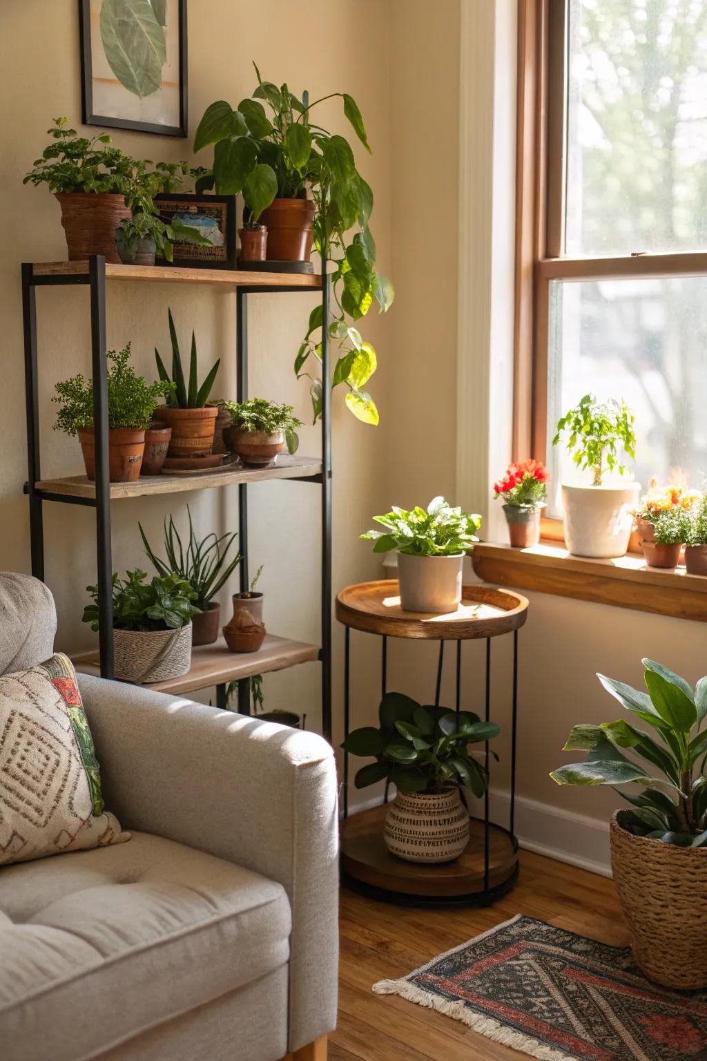 Lush greenery introduces vitality and vibrancy to any space.