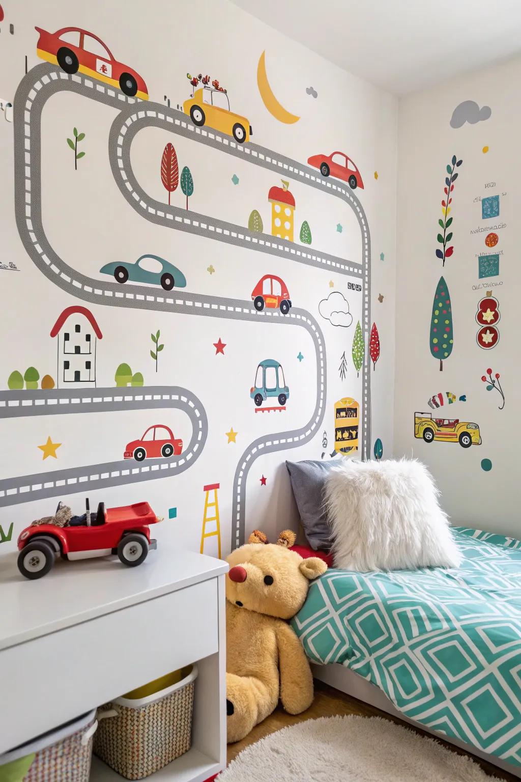 Ignite the room with race car passion.
