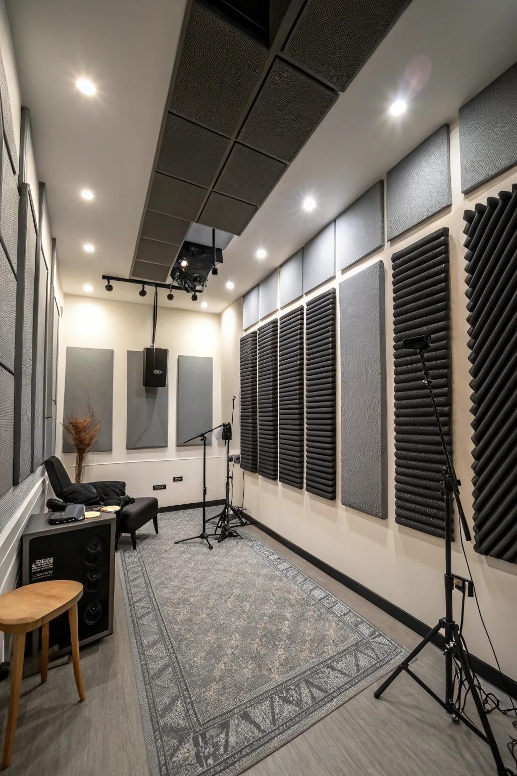 Sound dampening ensures clarity and focus within your creative area.
