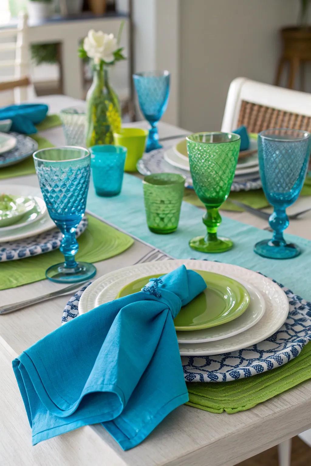 A bright color scheme adds a vibrant touch.
