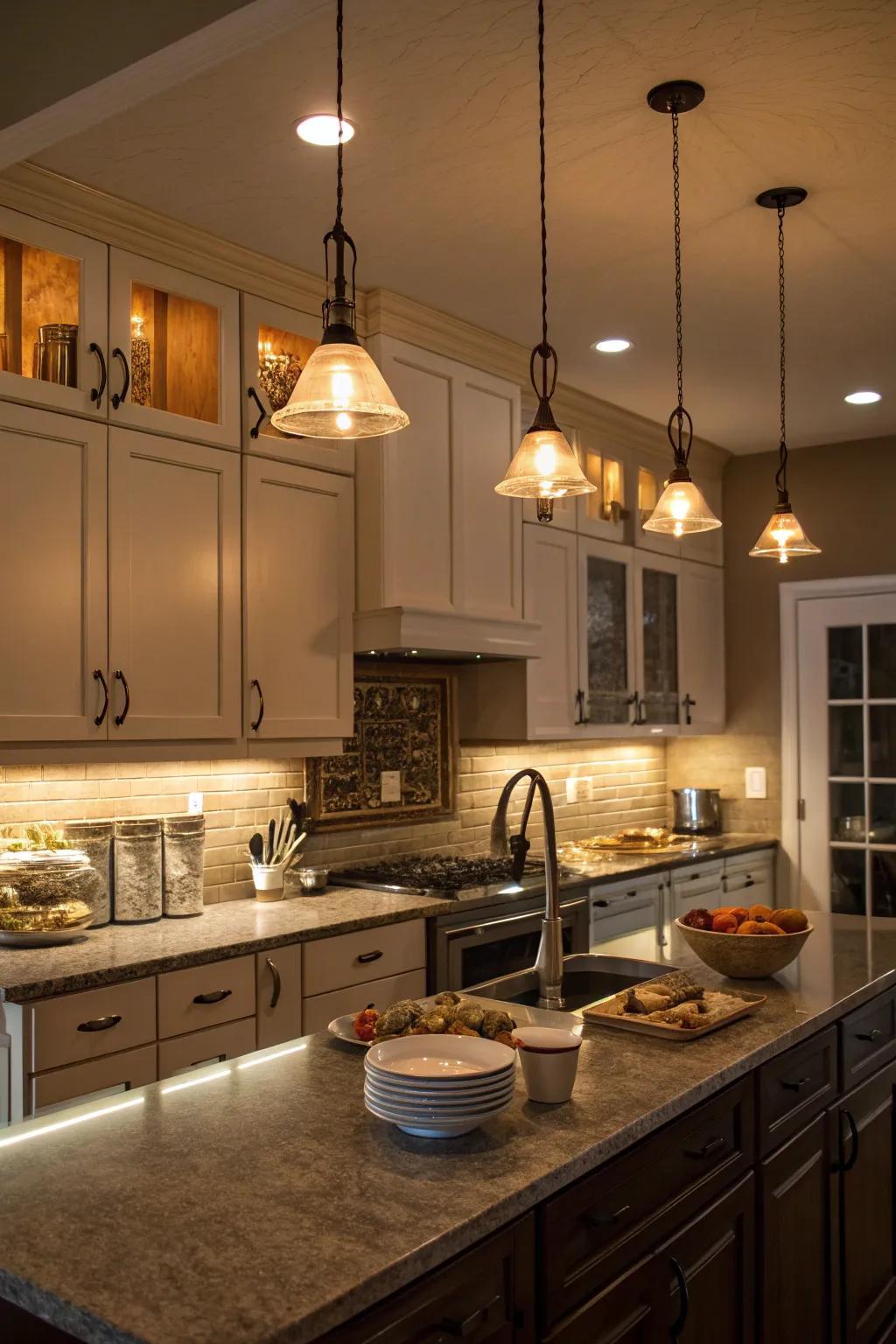 Cordless lighting provides straightforward setup and a sleek appearance.