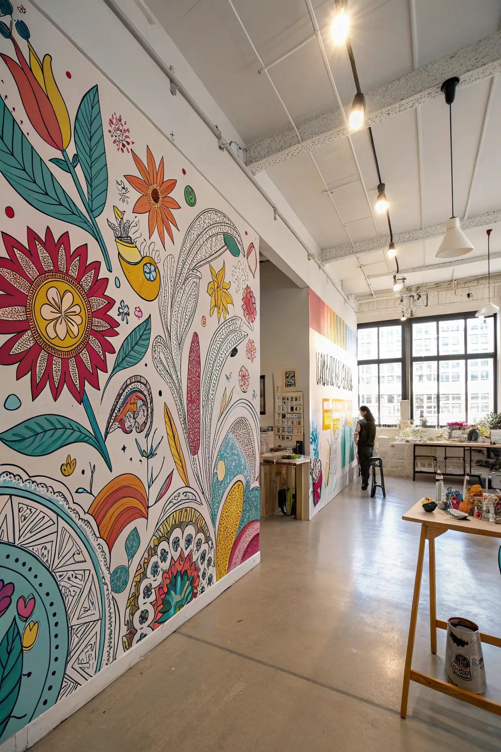 Paintings create a daring and lively declaration.