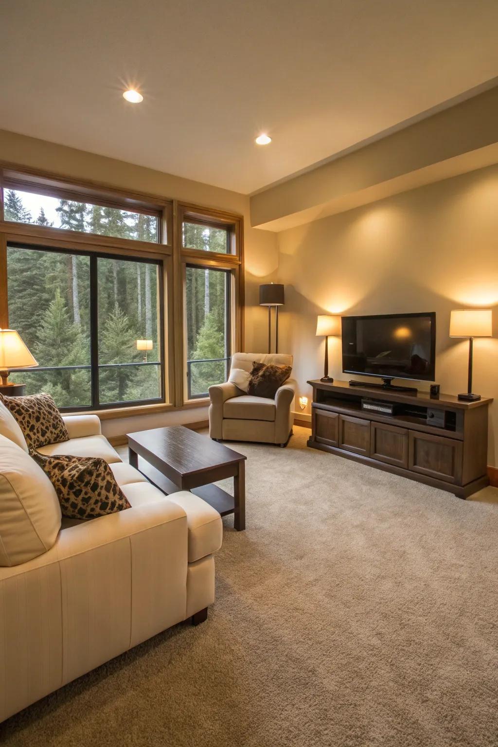 Texture-focused carpets invite comfort and charm.