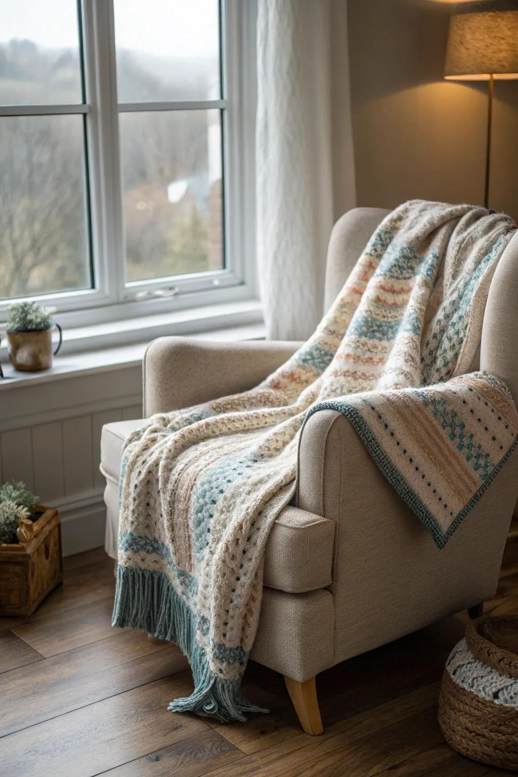 A blanket for warmth and comfort.