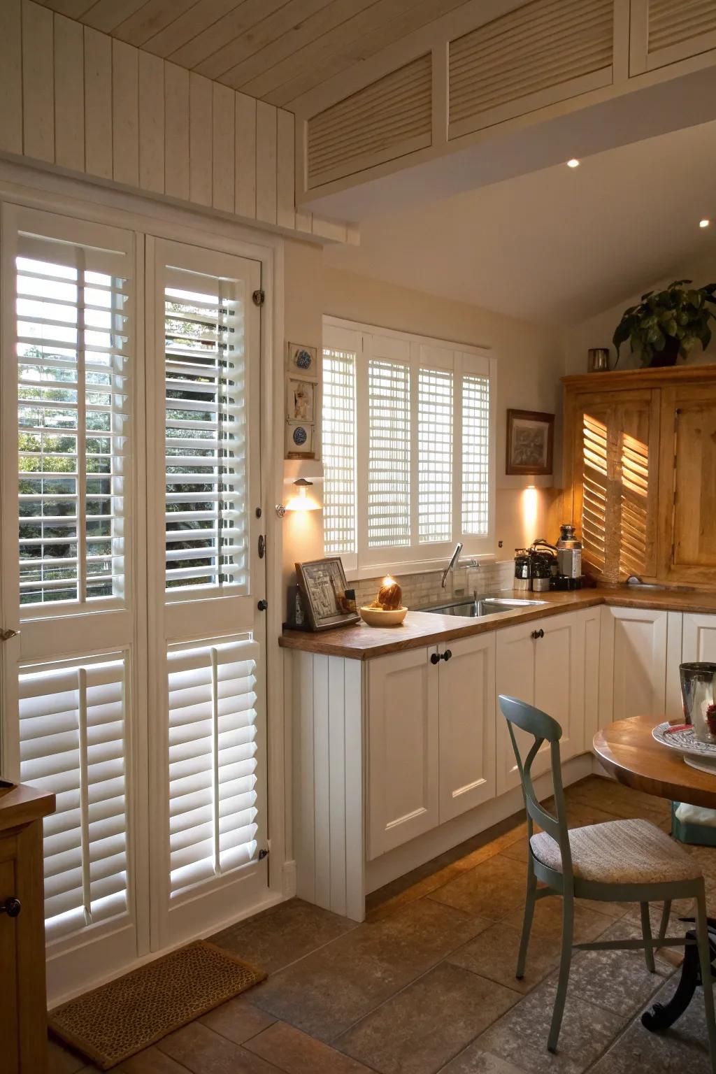 Interior panels offer timeless charm and solitude.