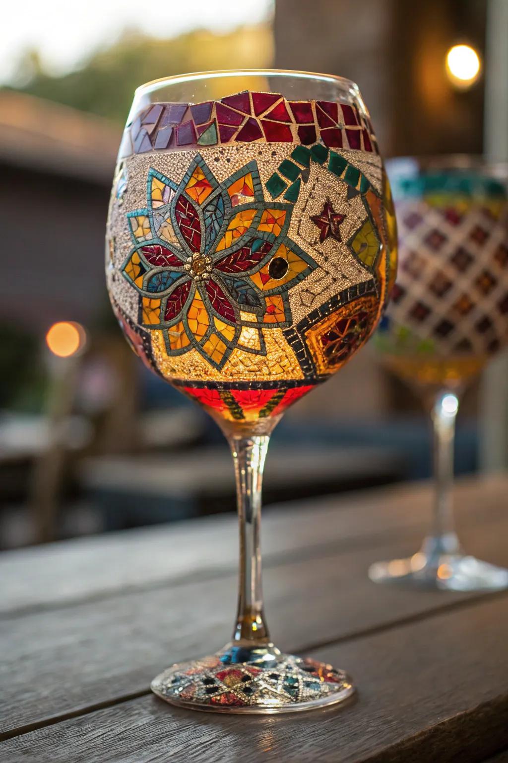 Geometric styles bring a modern elegance to conventional stemware.
