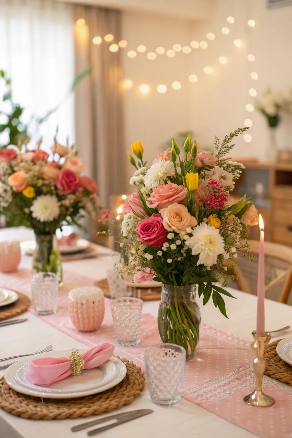 Awaken your table with exquisite floral centerpieces.