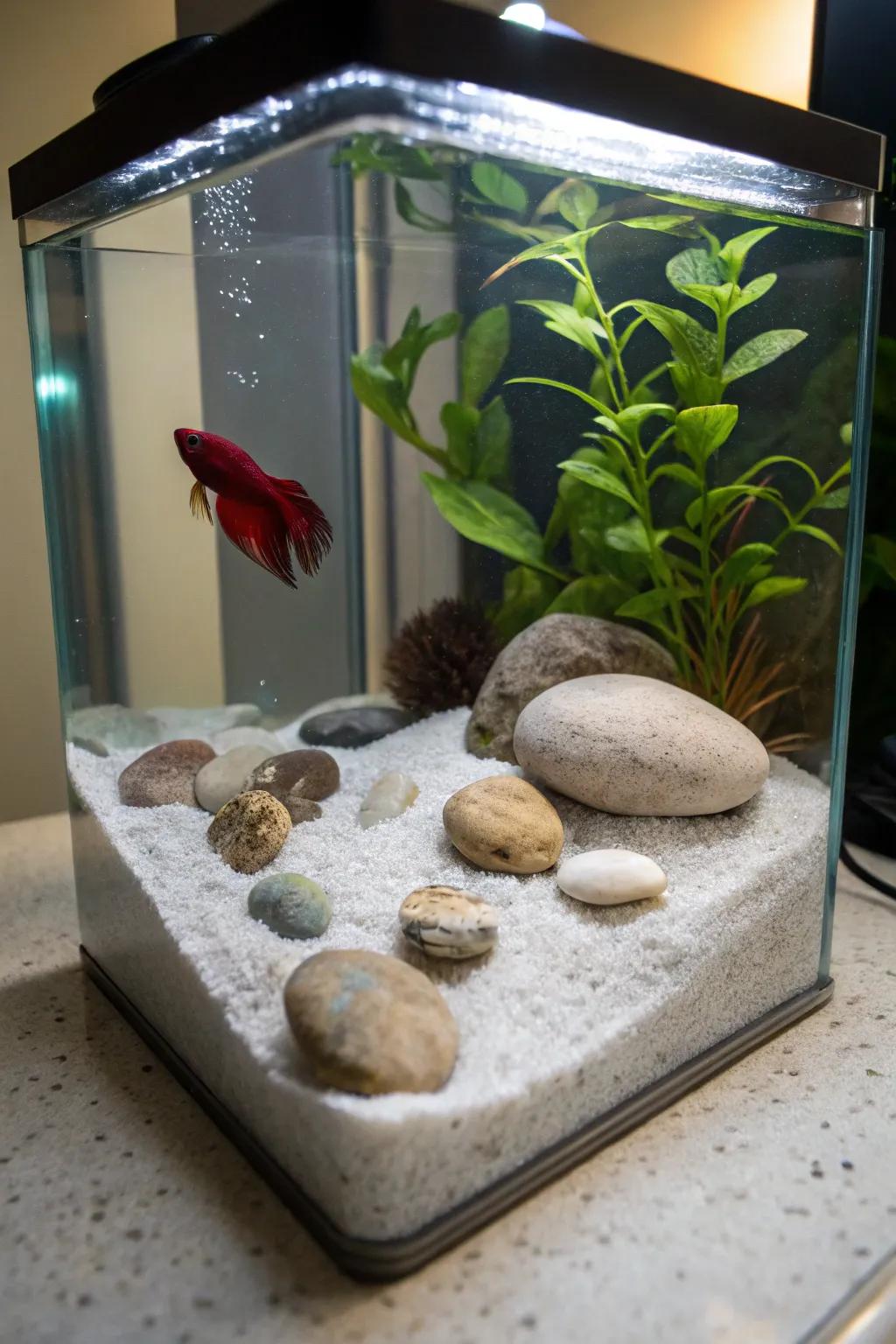 Craft an underwater peace garden for ultimate peace.