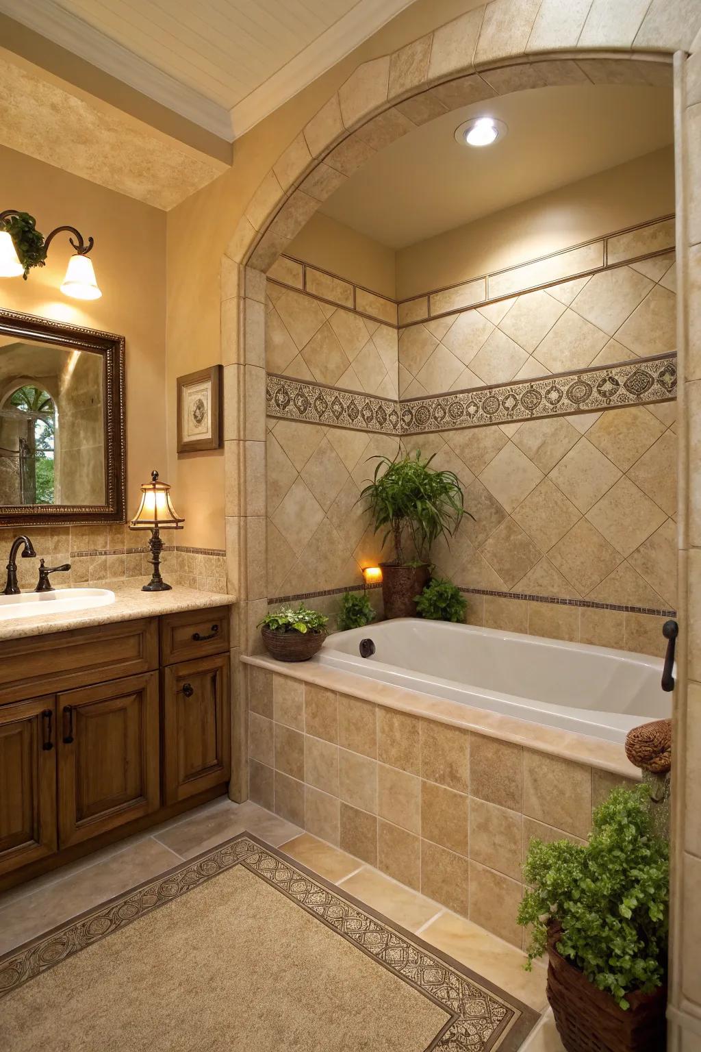 Establish a calming retreat using subdued and natural tones.