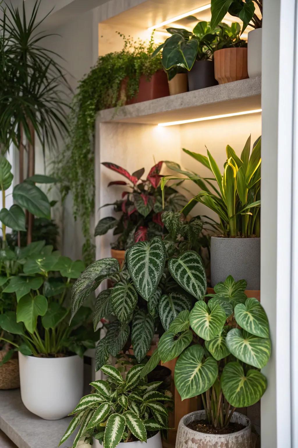 Forge a dynamic flora haven in your abode.