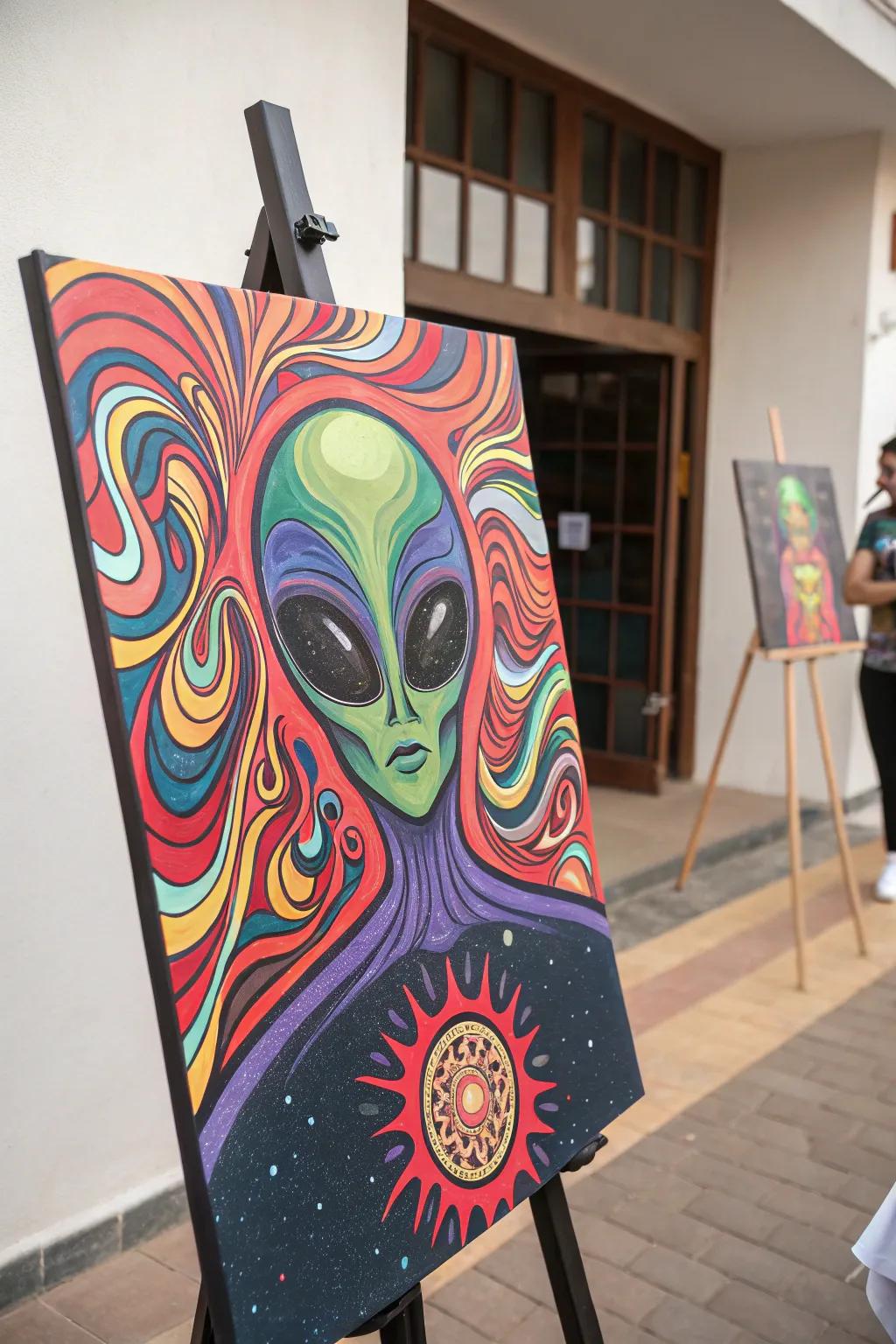A psychedelic showpiece that revolutionizes conventional extraterrestrial art with modern elegance.