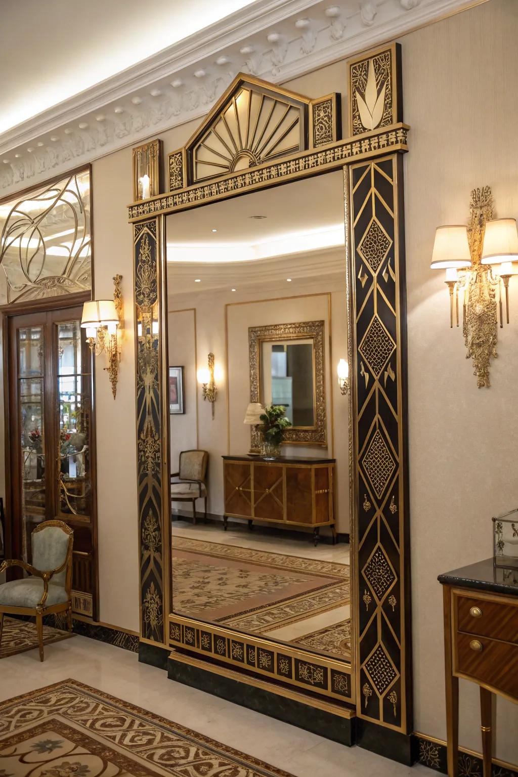 Elaborate mirrors contributing profundity and beauty to any room.