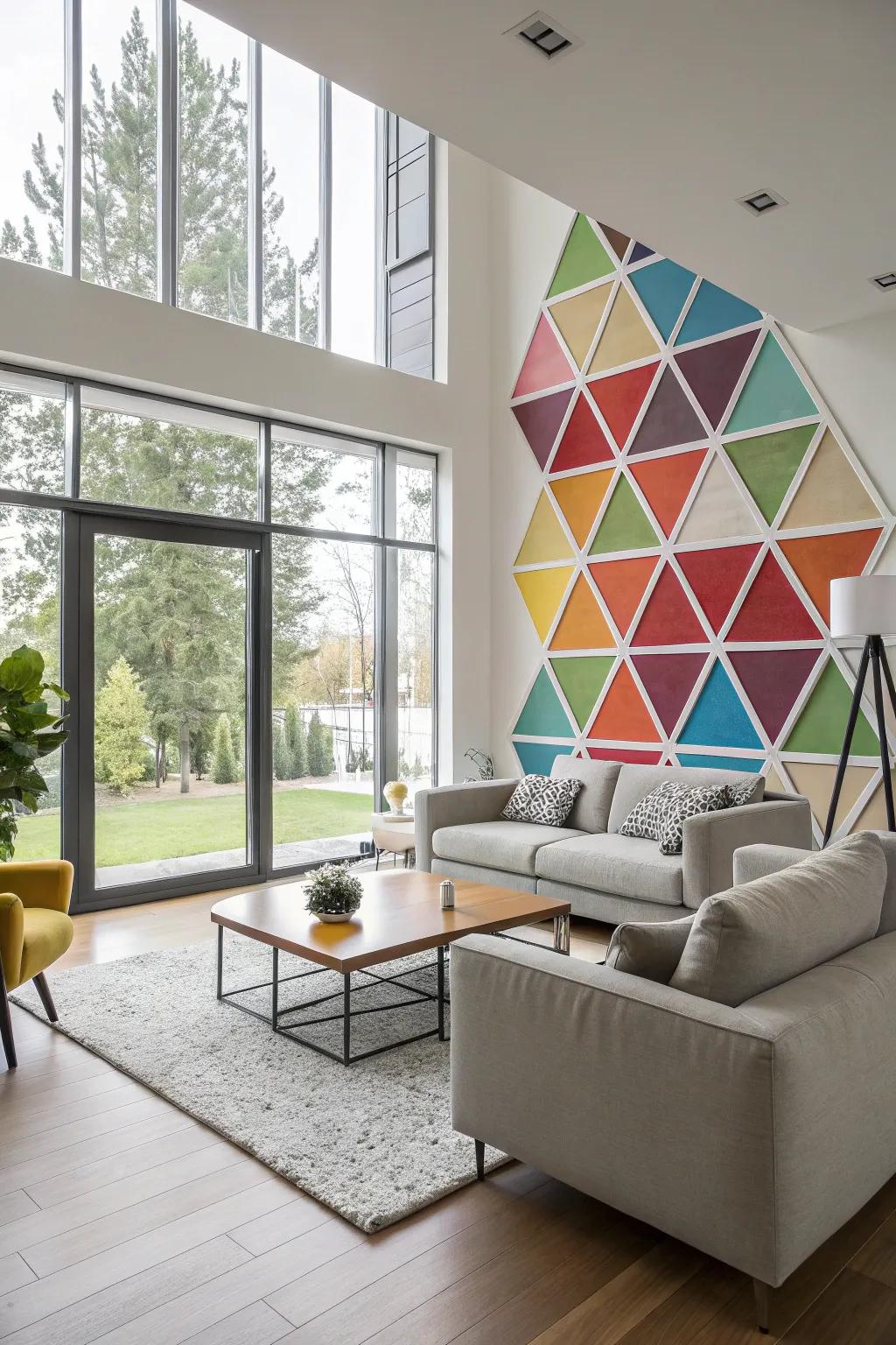 Symmetrical figures bring a contemporary edge to your decorations.