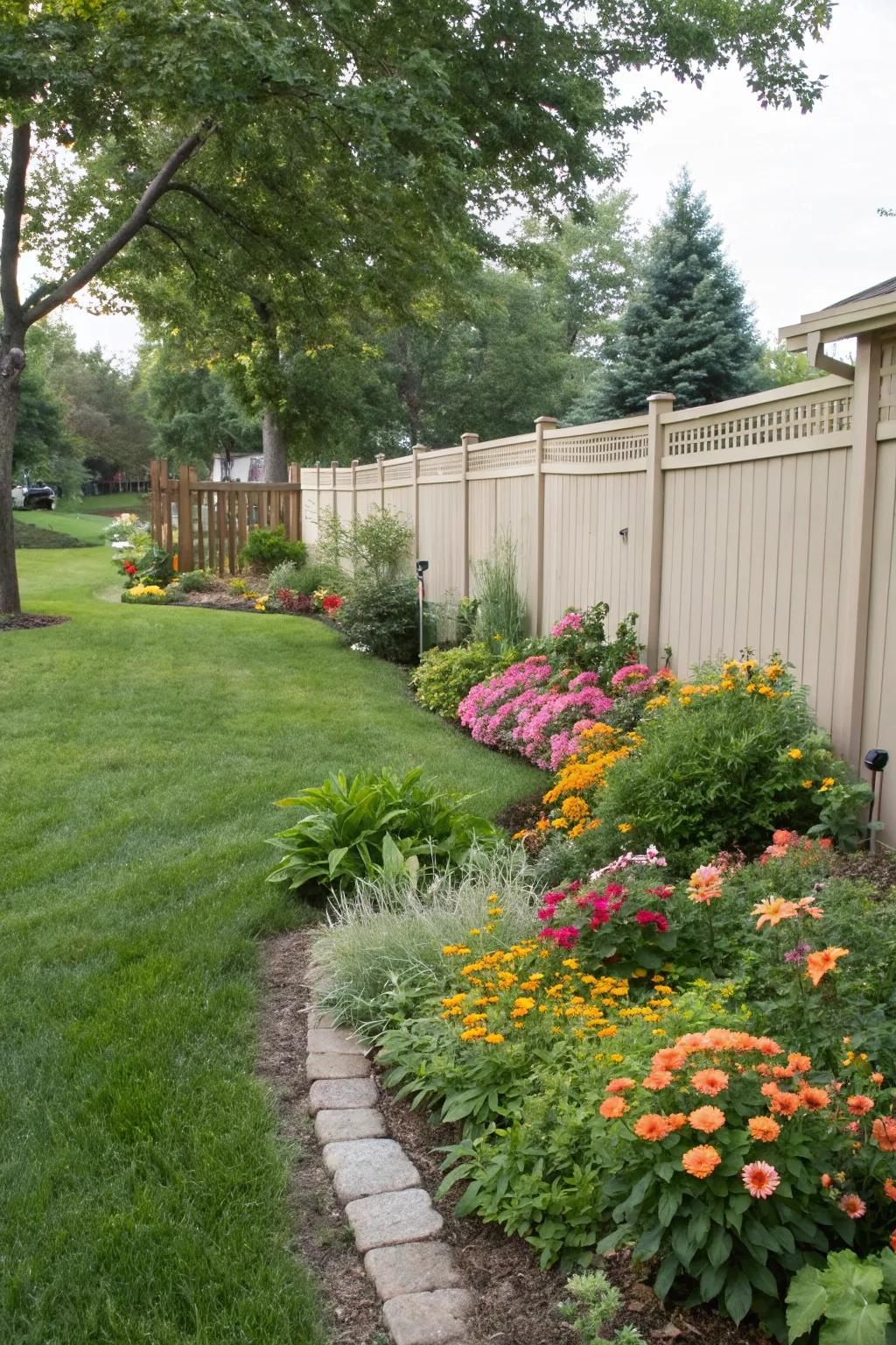 Ornamental borders mark territory and lend charm.