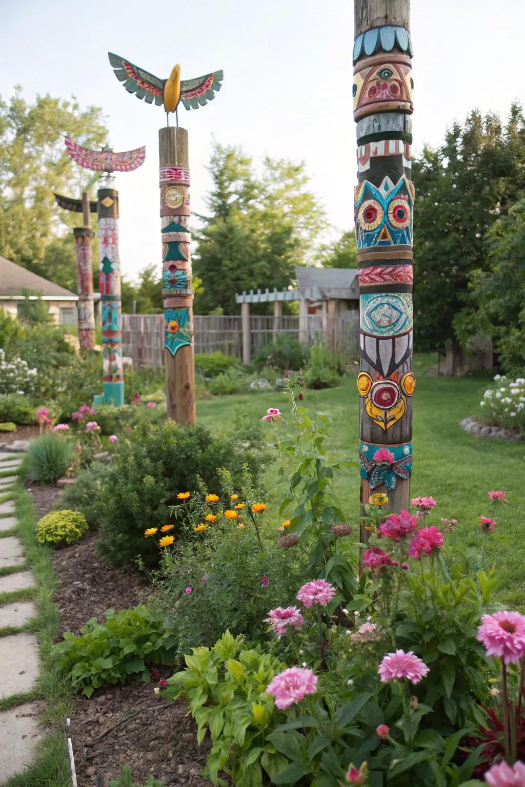 Fill your garden with personality using colorful do-it-yourself figure beams.