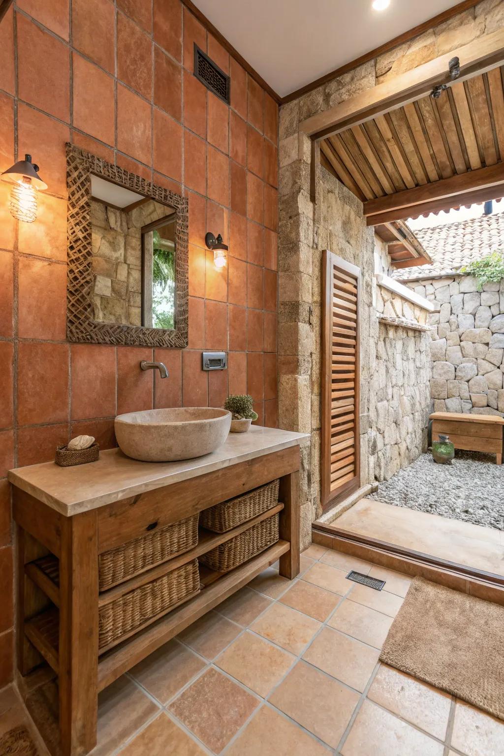 Earthy palettes create a balanced and natural environment.