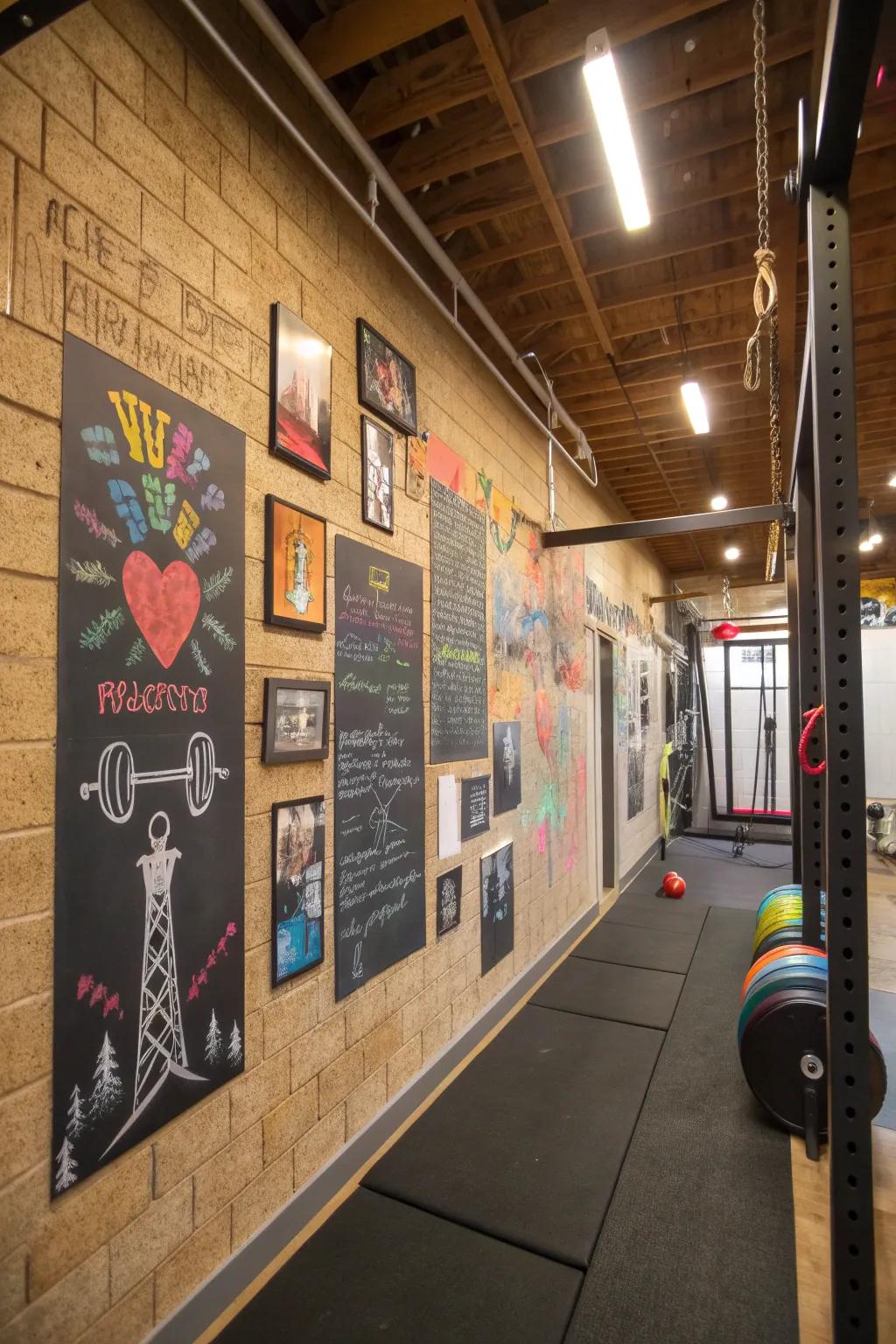 Add personal touches to your gym to make it your own.