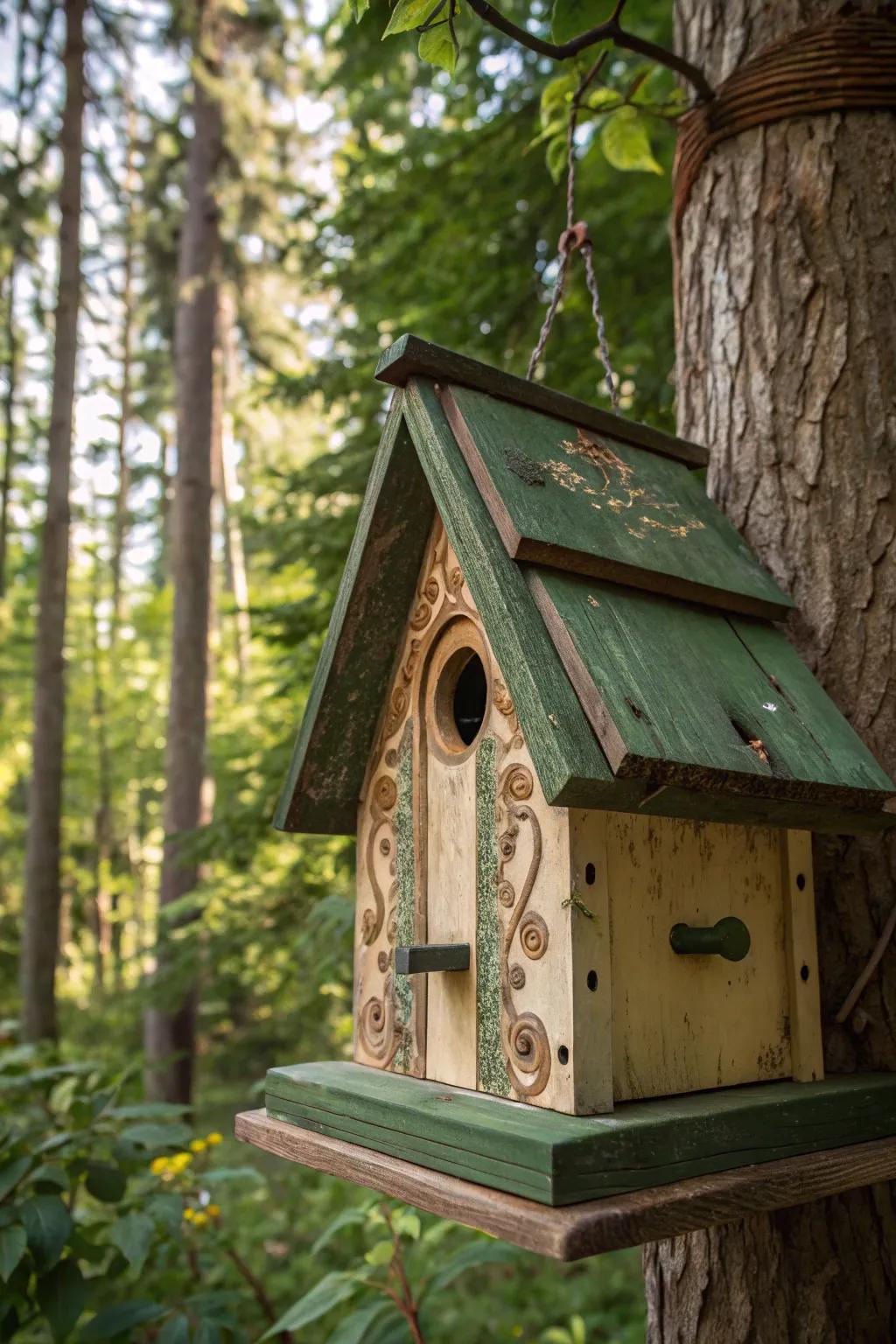 Embrace nature's hue scheme with earthy tones that welcome peace and wildlife. 🕊️🌿