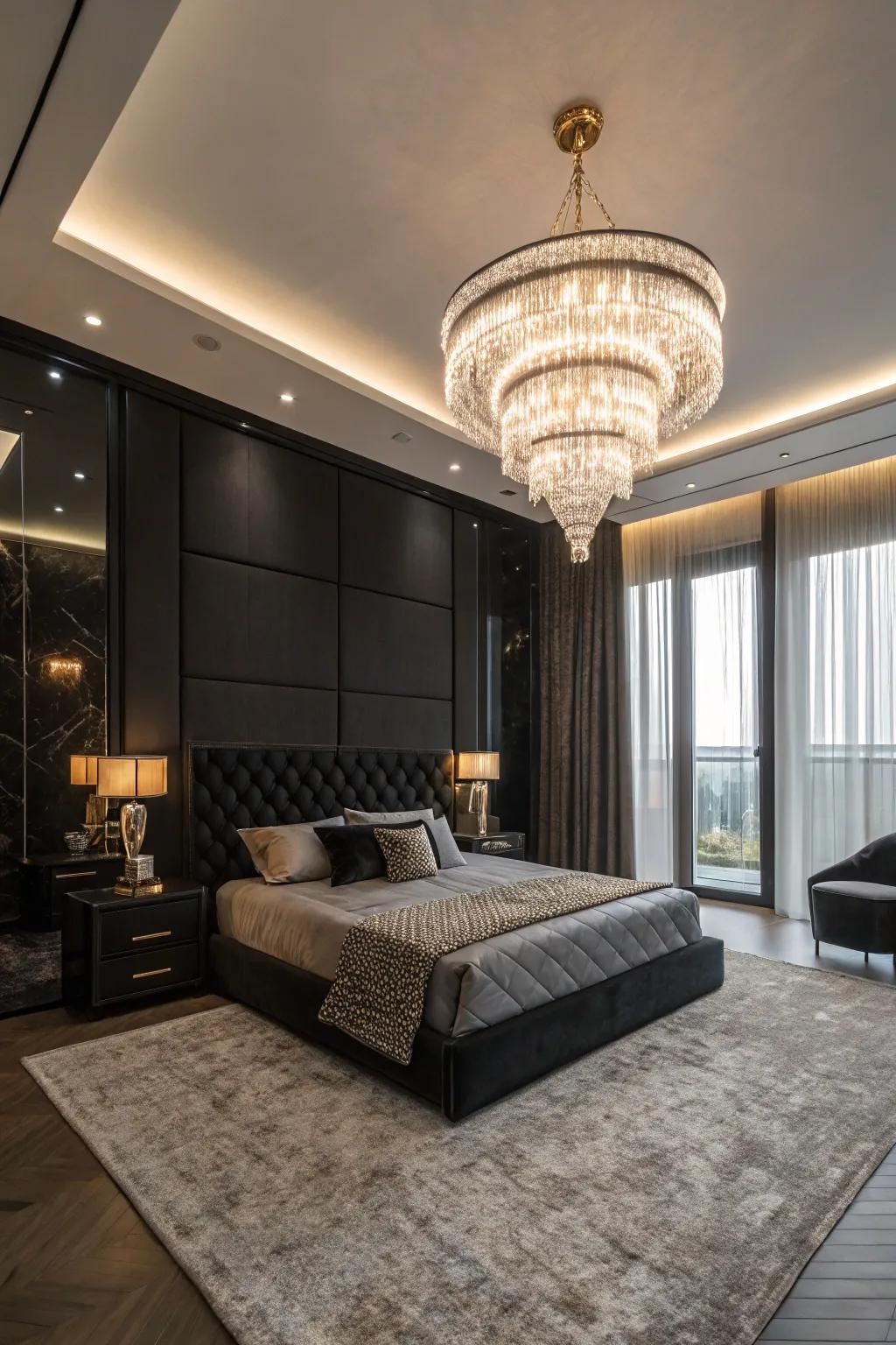 A striking chandelier can elevate your personal space's visual appeal.