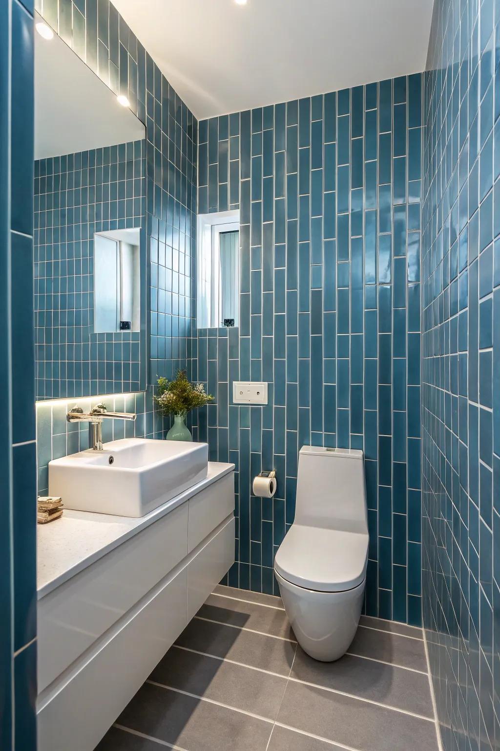 Vertical rectangular units offer a modern interpretation of a traditional design.