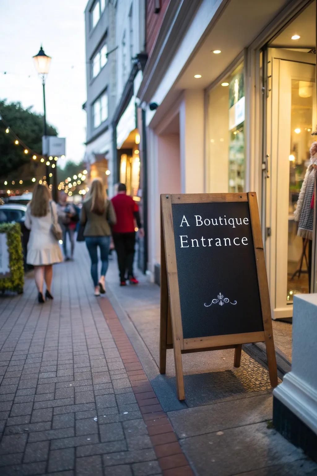 A witty citation that evokes laughter and inquisitiveness from passersby.