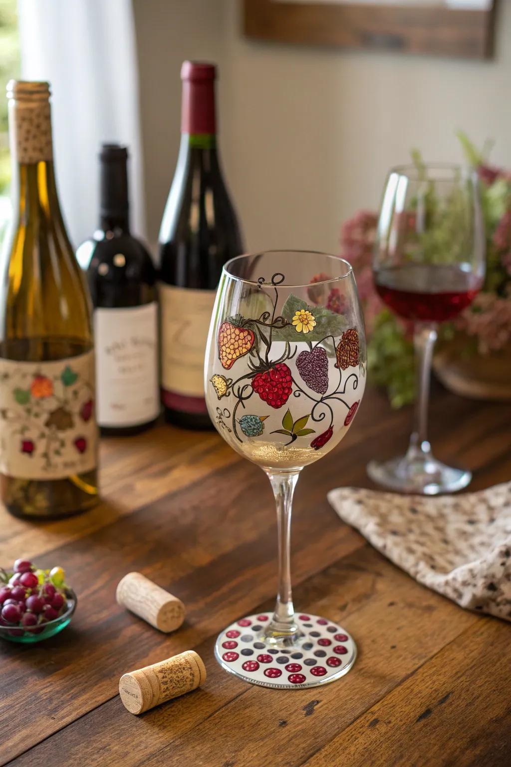 Custom wine goblets contribute an individual flair to your prize offerings.