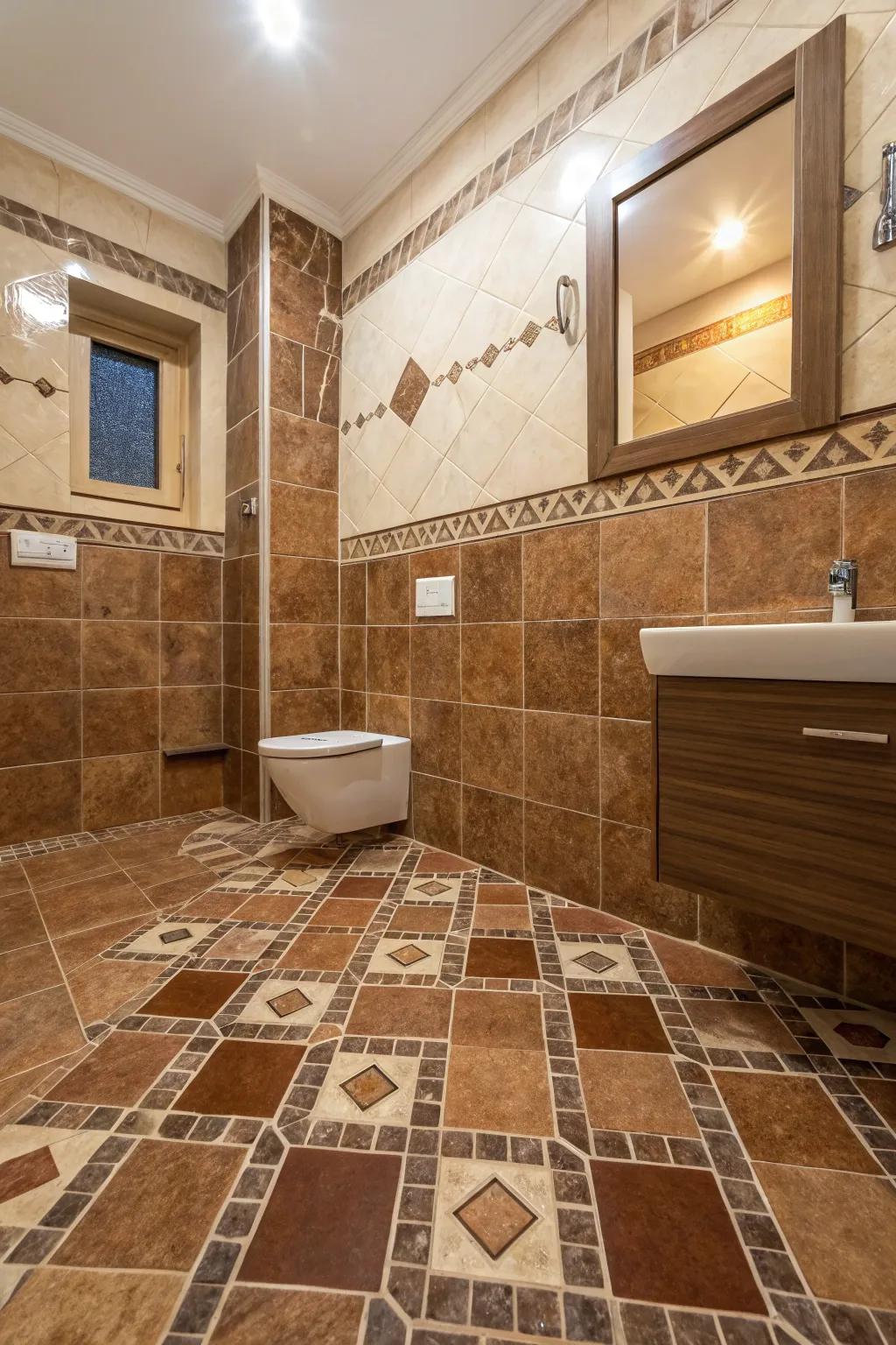Different tile configurations for individual designs.
