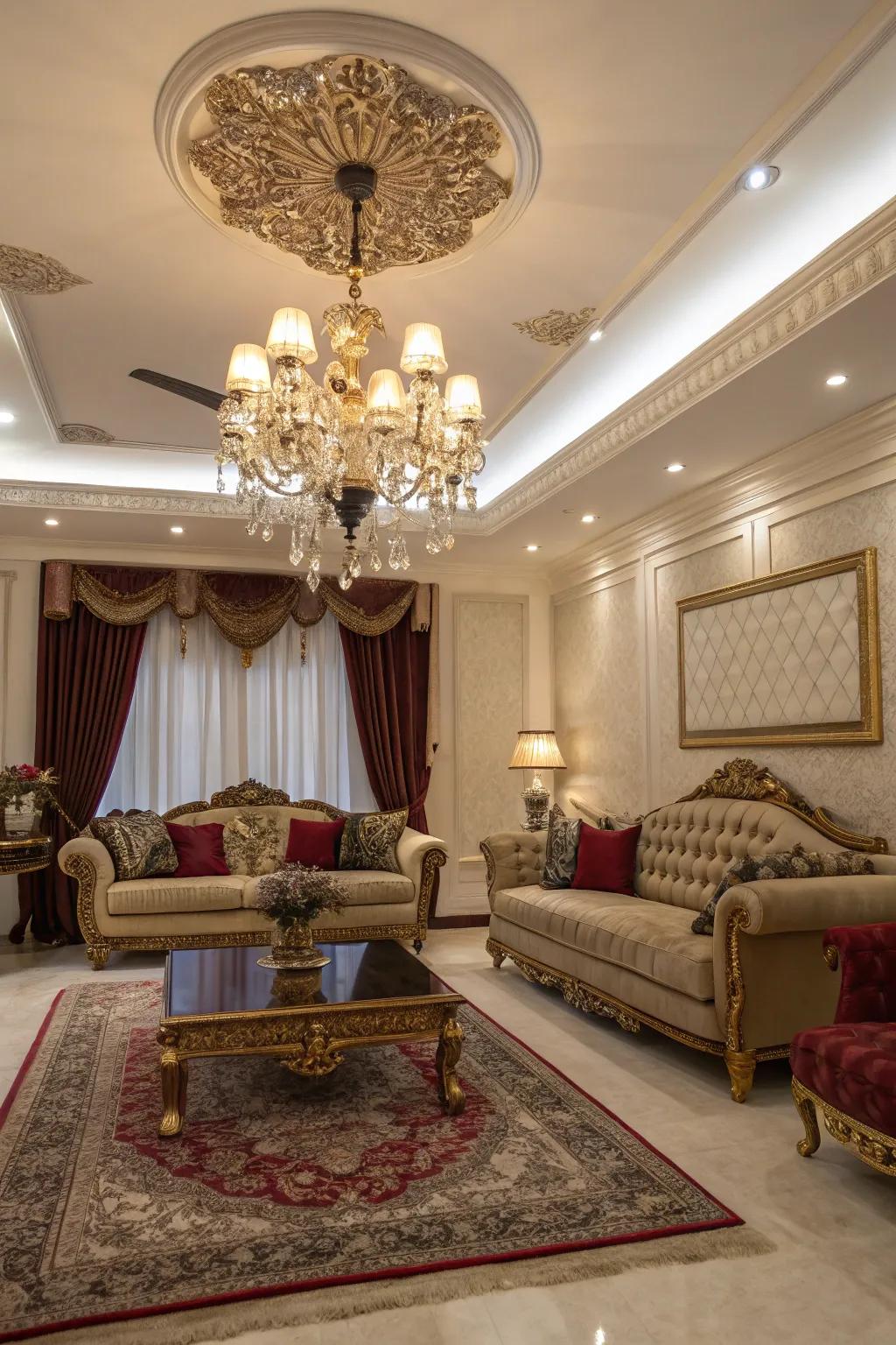 A fandelier fuses elegance with cooling comfort.