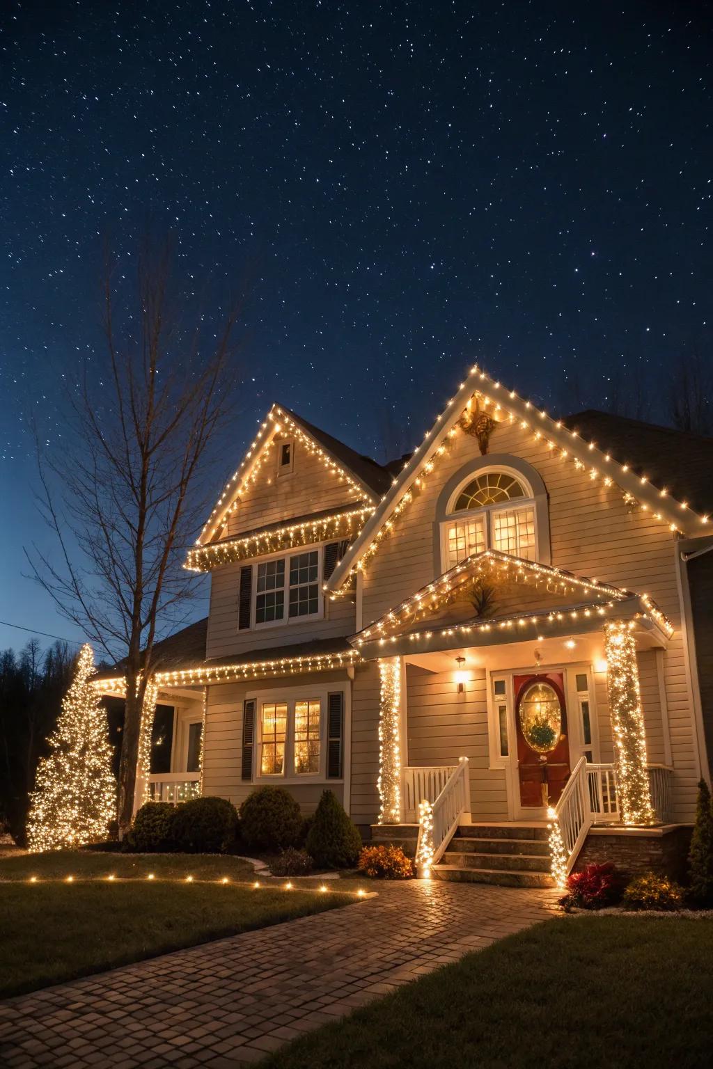 Harmonious lighting theme for a balanced look.