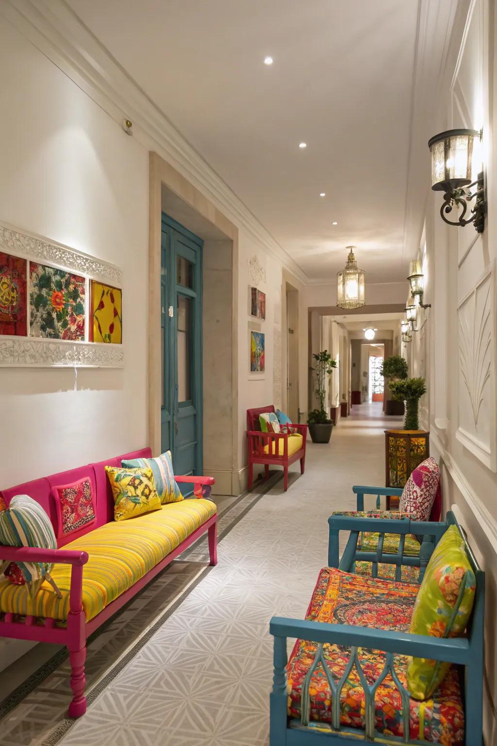 Accessory furnishings have the ability to deliver both functionality and a burst of hue.