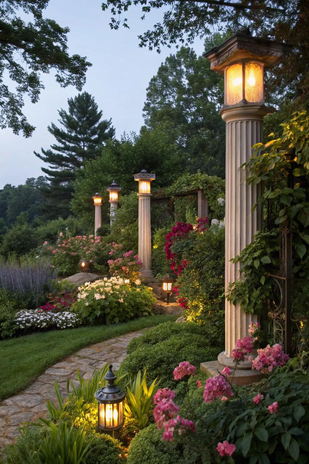 Showcase your garden's beauty with calculated lighting.