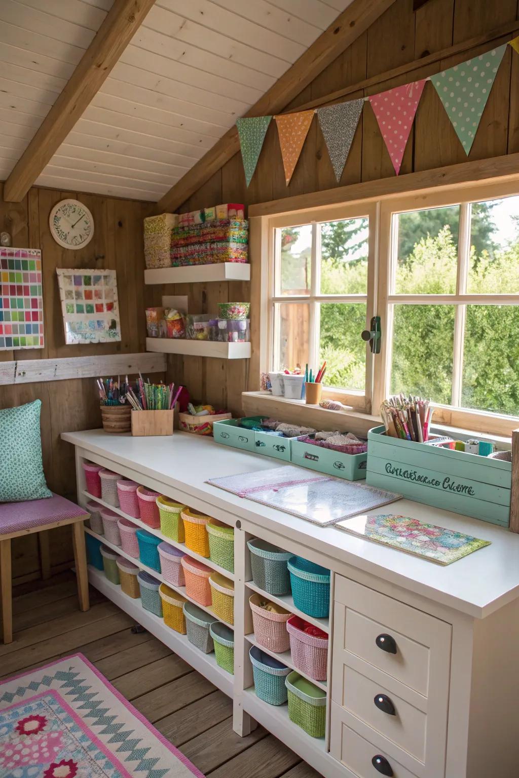 A crafting space designed to ignite creativity.