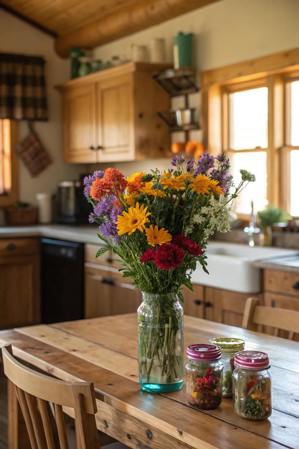 Meadow blooms bring the vibrant soul of the countryside indoors.