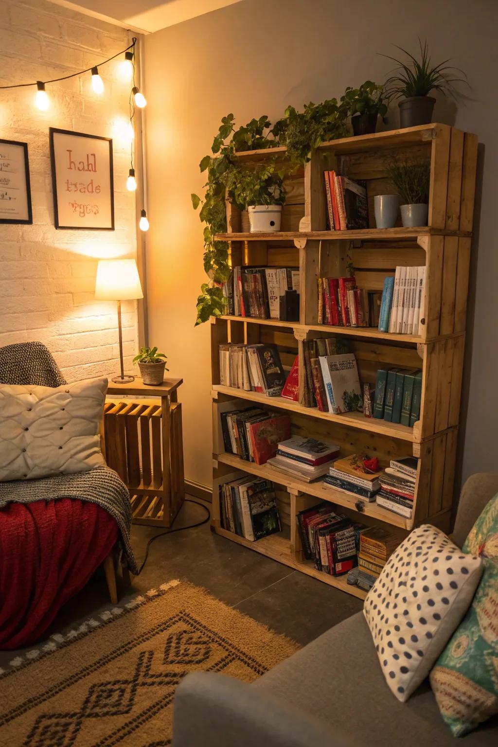 Organize your literature in style with a skid bookrack.